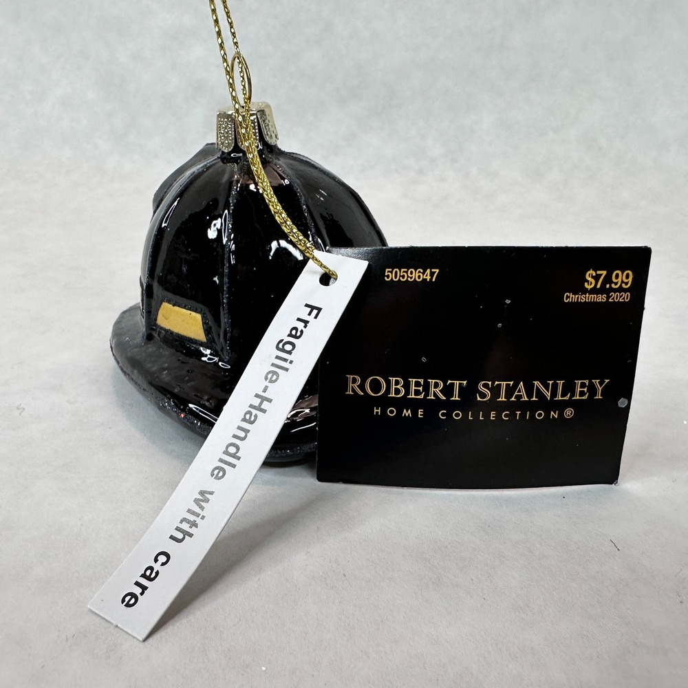 Fire Fighter Christmas Ornament Set of 3 Fire Truck Helmet Fireman Captain NEW - Picture 11 of 16